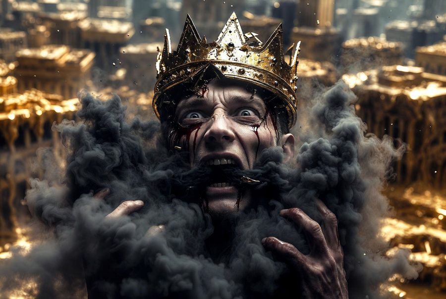 Steel In Broken Hearts — Król dławiący się dymem